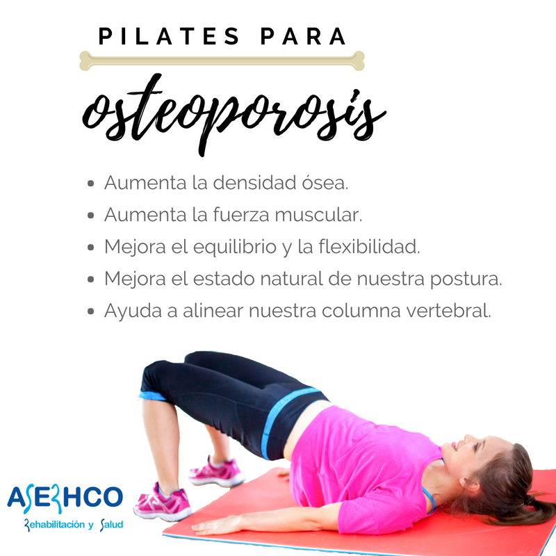 Infografía: beneficios del pilates para la osteoporosis