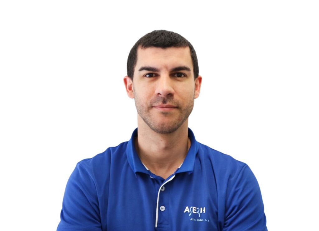 David Abós, instructor de Pilates, GAP Vital y Espalda Sana en ASERHCO